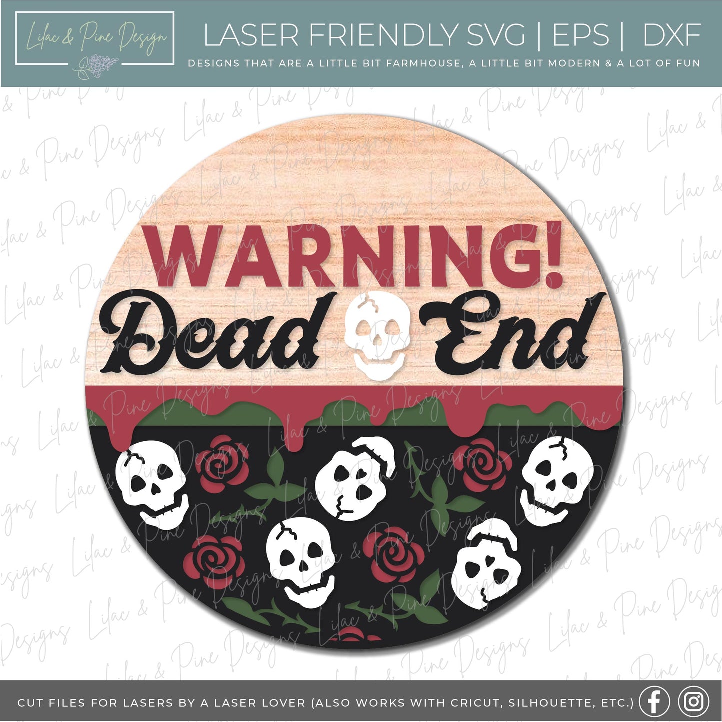 Halloween Bundle - volume 4- laser cut files - glowforge SVGs - round door hangers