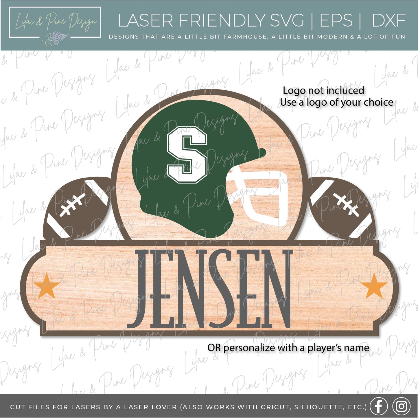 It's Game Time football sign SVG