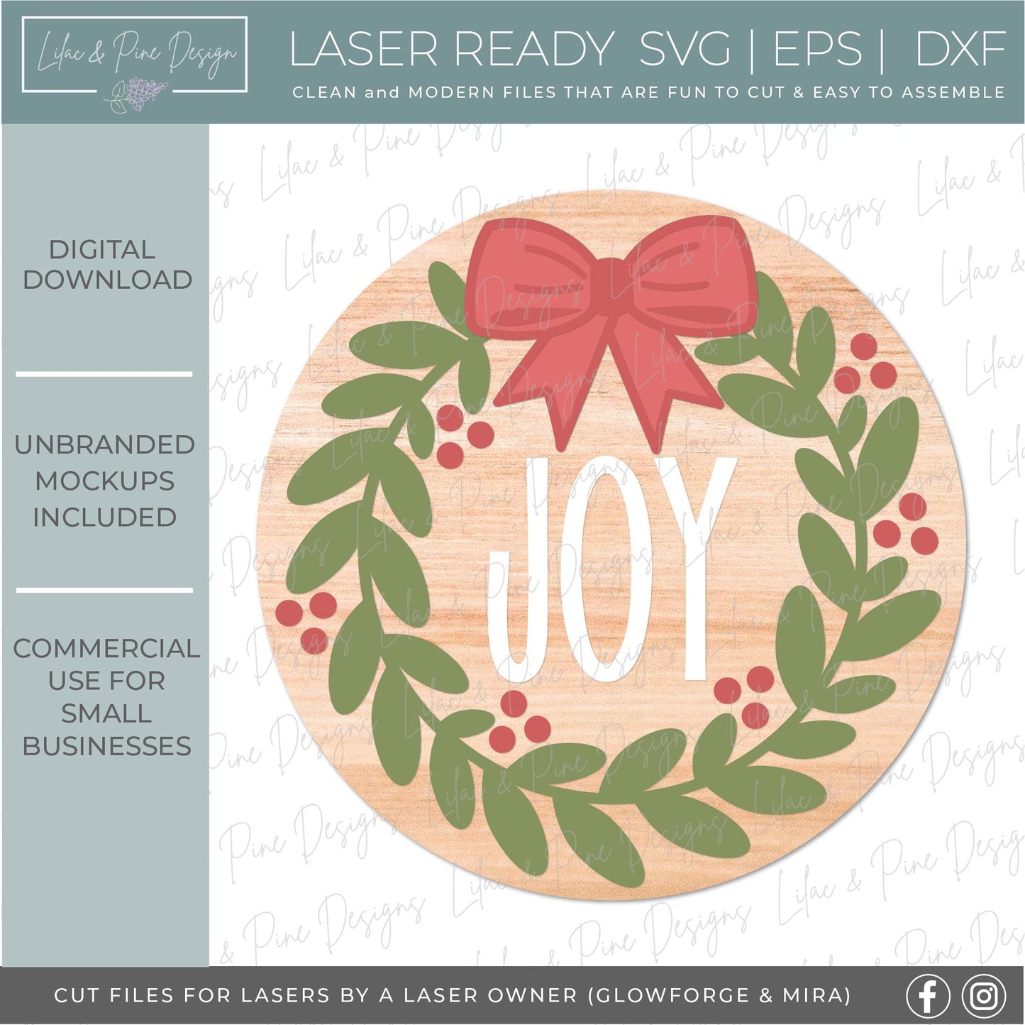 Christmas Door Hanger bundle SVG, Holiday welcome signs, Glowforge Svg, laser cut file