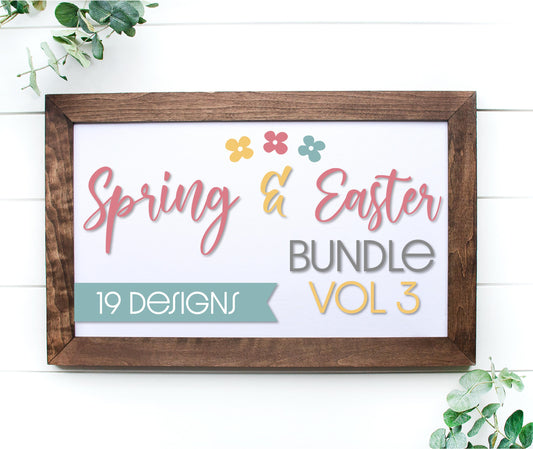 Spring and Easter Door Hanger Bundle - 19 Designs - Volume 3