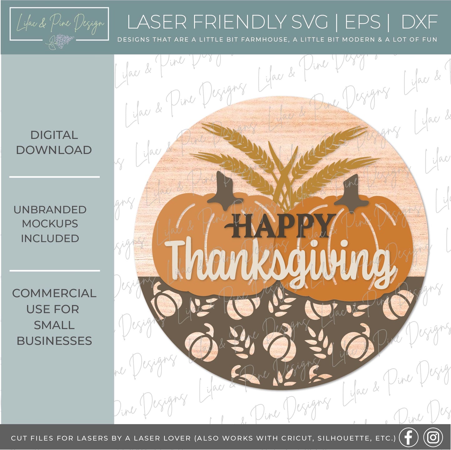 Fall Bundle volume 4- laser cut files - glowforge SVGs - round door hangers