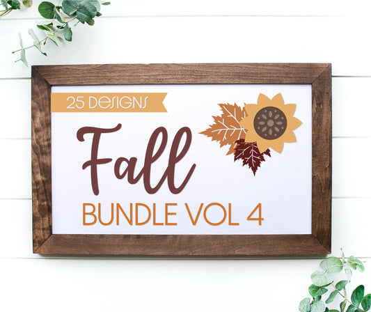Fall Bundle volume 4- laser cut files - glowforge SVGs - round door hangers