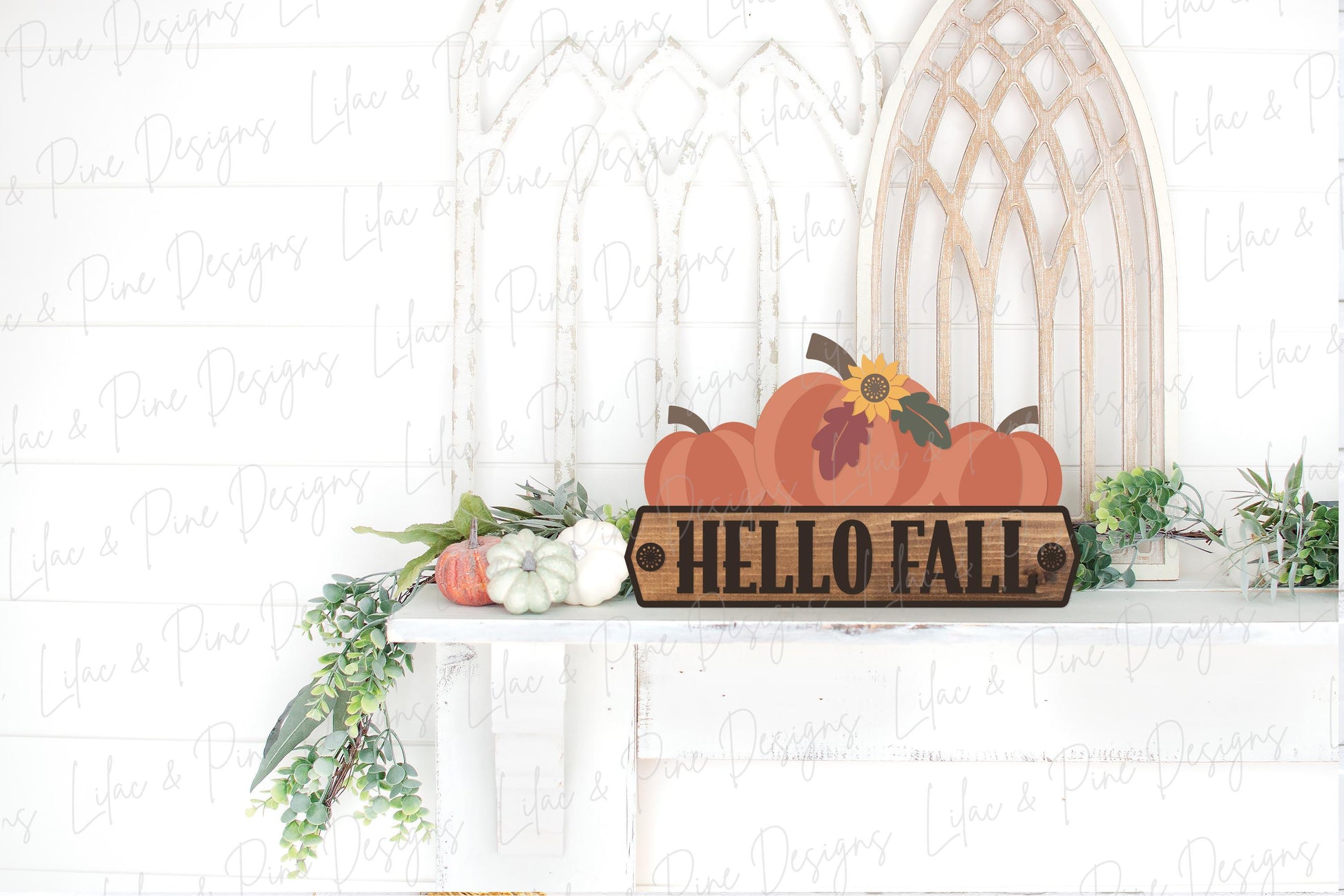 Hello fall pumpkin sign, fall welcome sign SVG, Pumpkin wall hanging, pumpkin shelf sitter SVG, fall decor, Glowforge svg, laser cut file