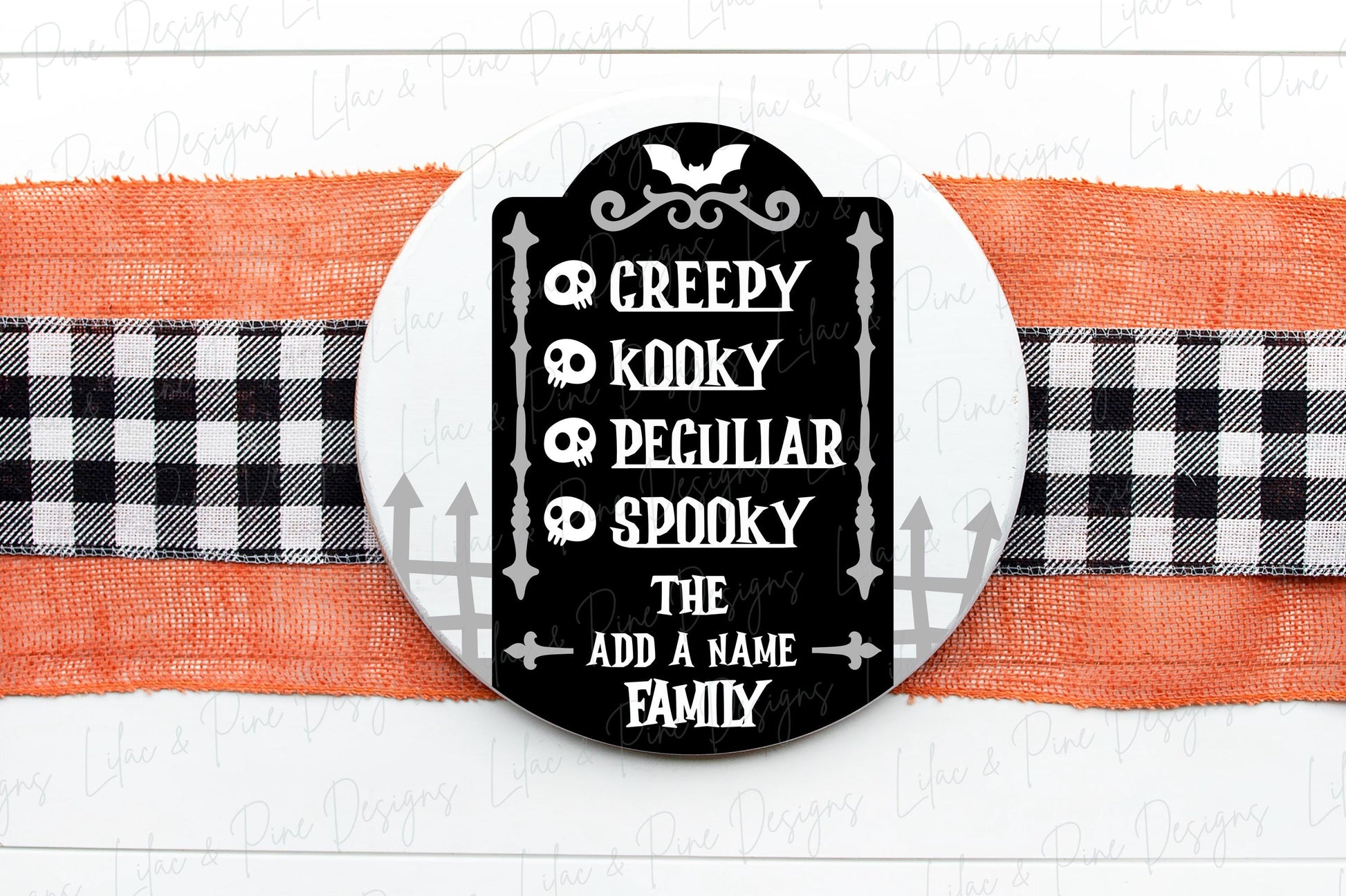 Halloween door hanger SVG, Personalizable SVG, grave welcome sign, spooky sign, graveyard door hanger pattern, Glowforge SVG, laser cut file