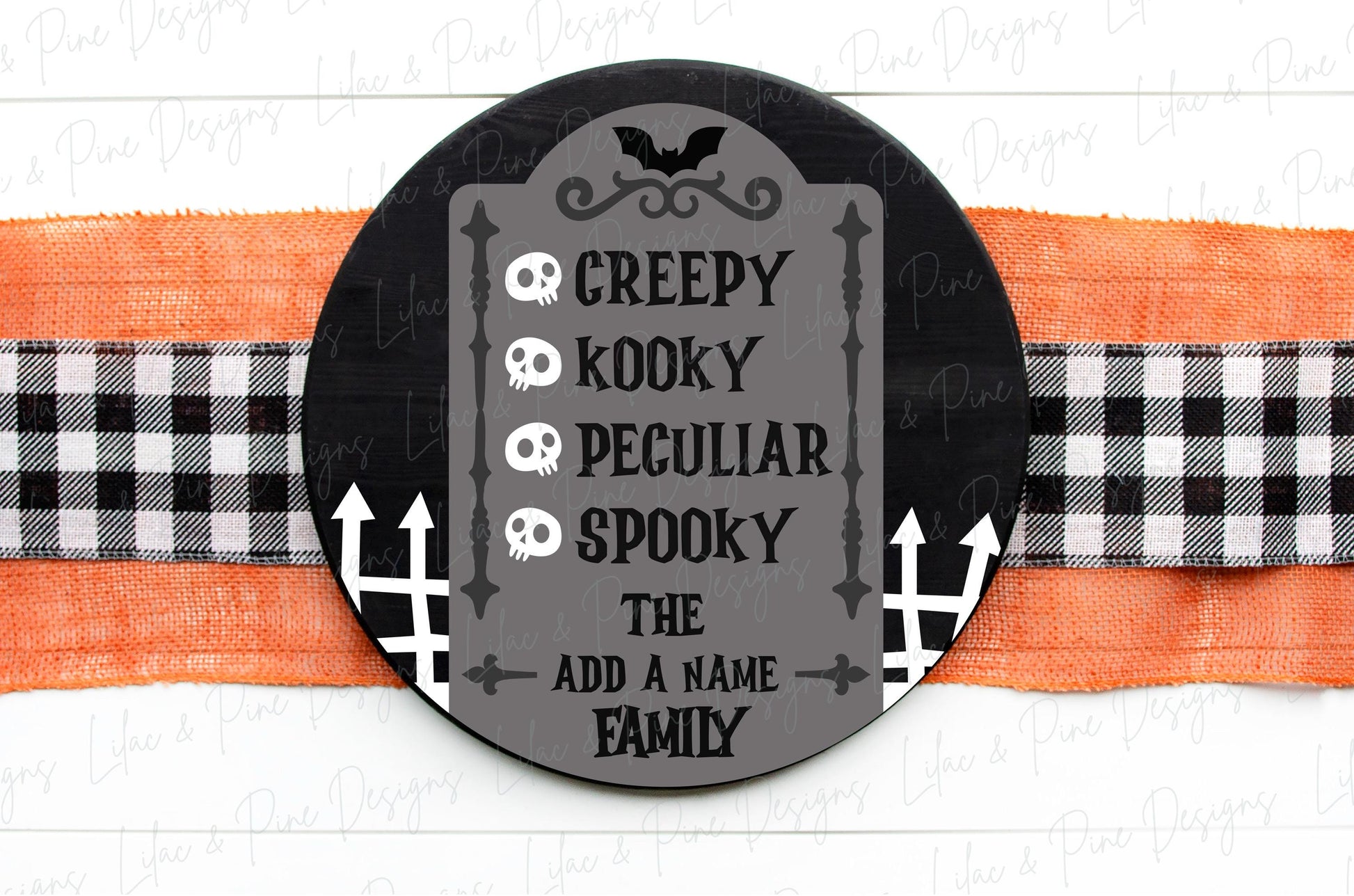 Halloween door hanger SVG, Personalizable SVG, grave welcome sign, spooky sign, graveyard door hanger pattern, Glowforge SVG, laser cut file