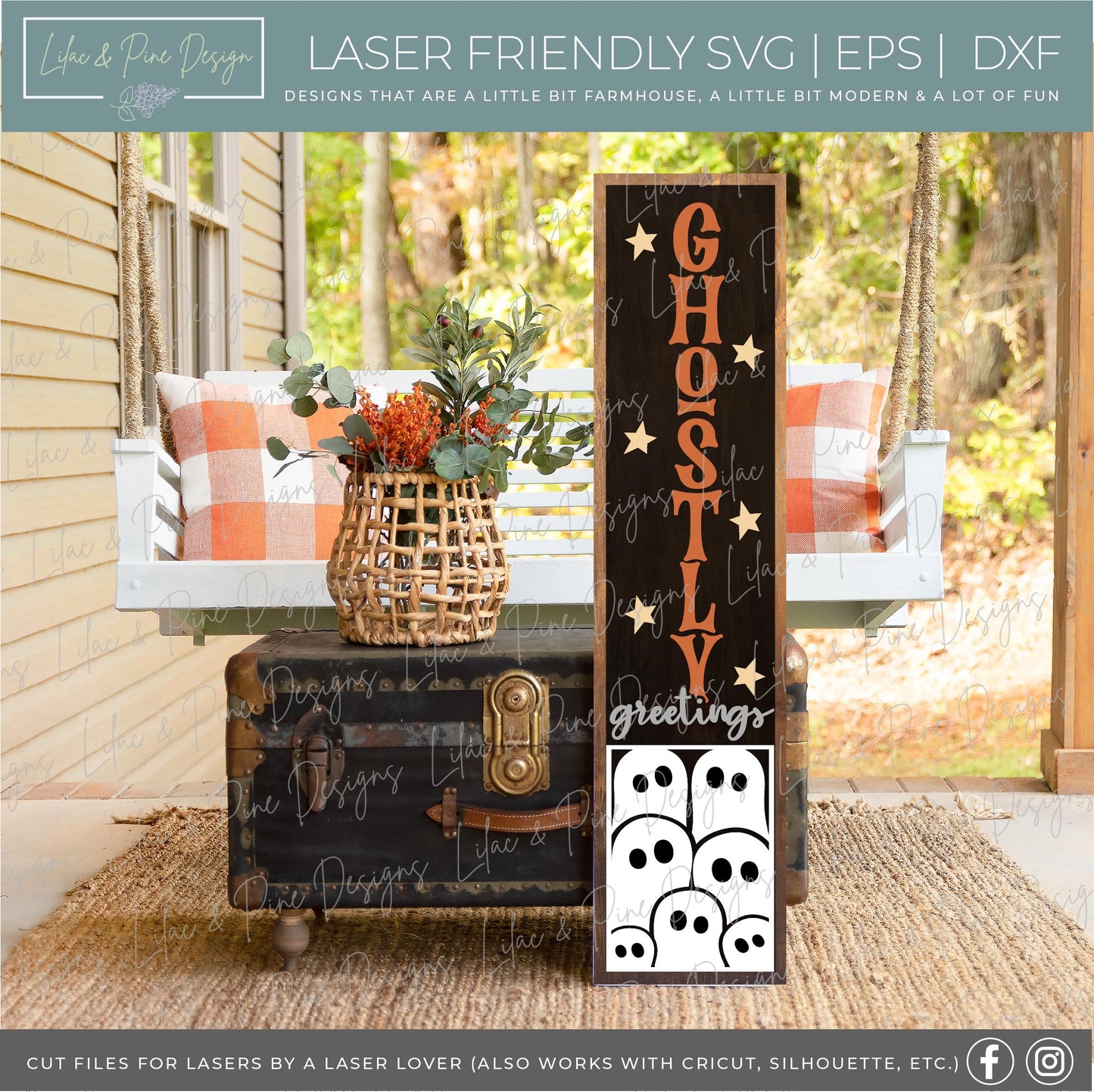 Halloween Vertical Porch Sign Bundle - volume 3, 16 FILES - Porch Leaner Bundle SVG, laser SVG, Glowforge SVG