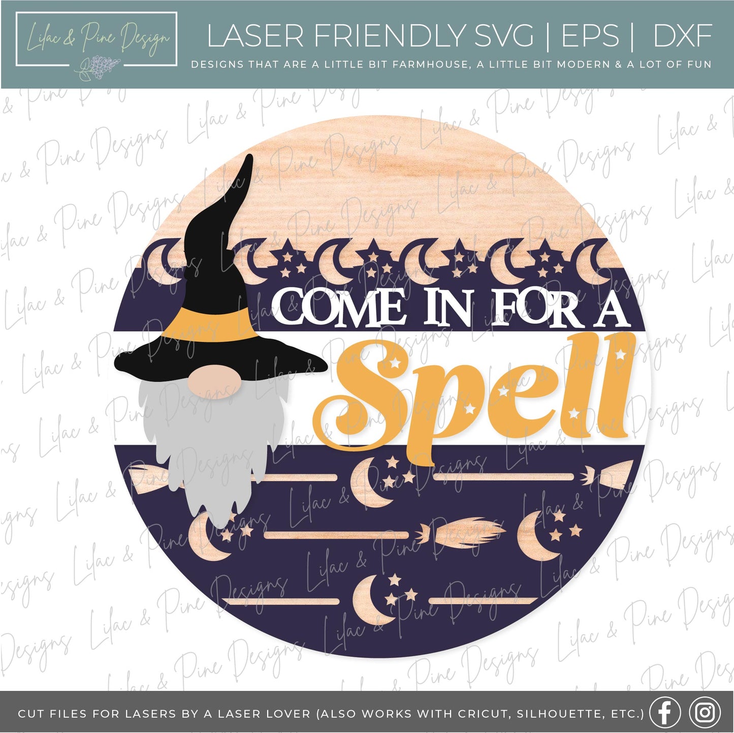 Halloween Round Door Hanger Bundle - volume 3, 19 FILES - laser cut file, Glowforge SVG, Halloween welcome signs