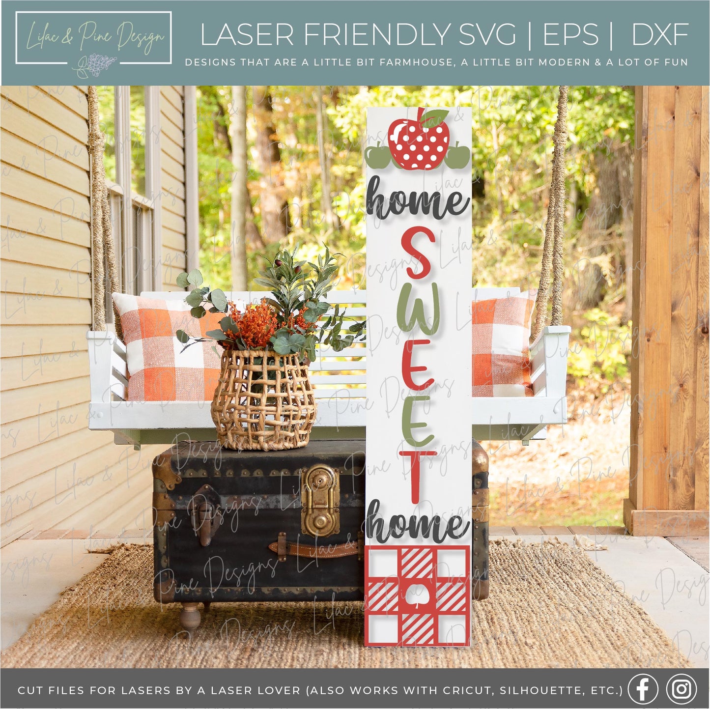 Fall Porch Leaner Bundle - Volume 3, laser cut file, Glowforge SVG