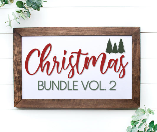 Christmas Bundle vol 1 - 30 laser ready Christmas files - SVG / EPS / DXF