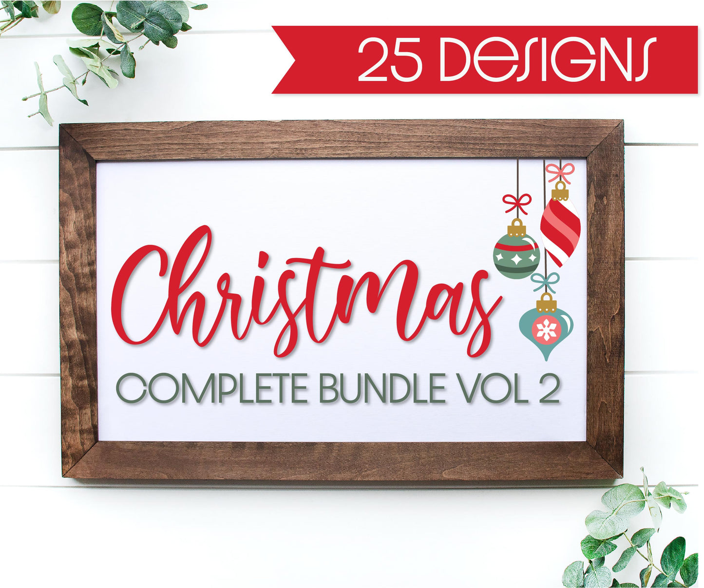 Christmas bundle Volume 2, Christmas Welcome Sign Bundle, 25 laser ready Christmas files, Winter Round Door Hanger, Holiday porch decor