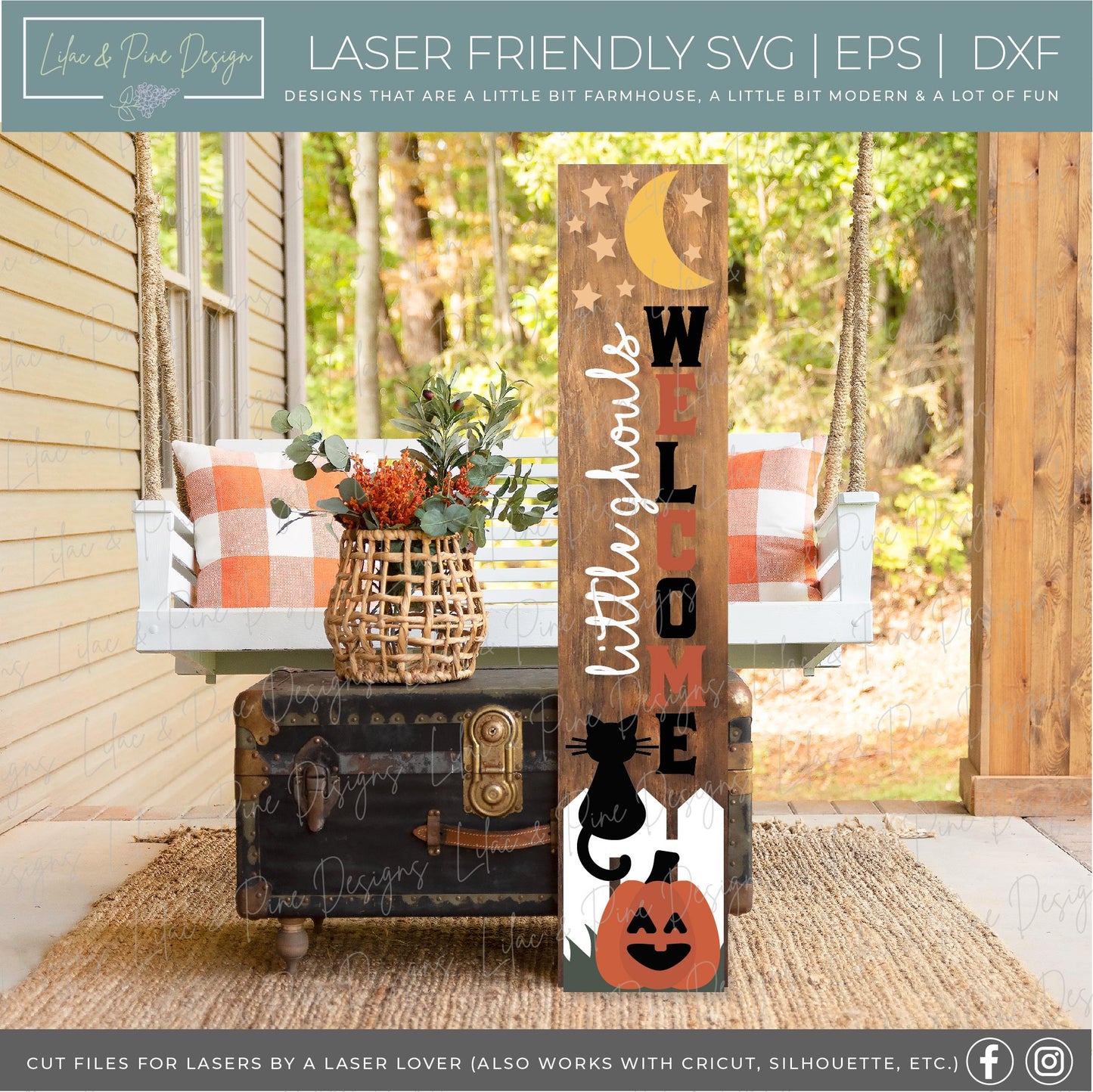 Halloween ULTIMATE Bundle - volume 3 - 34 FILES, Halloween Door Hangers, Halloween Porch Leaners, Halloween porch decor SVG