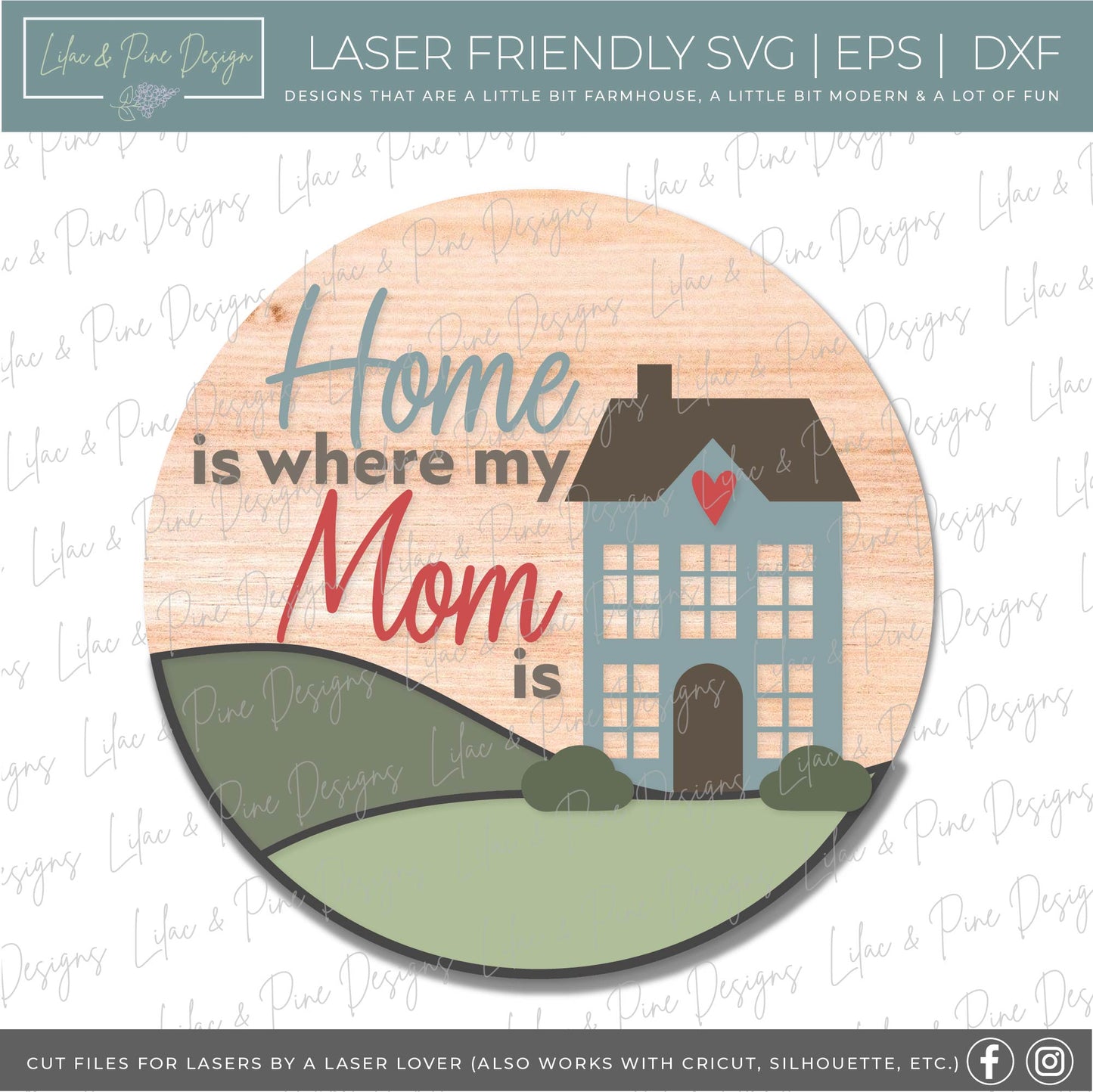 Lilac and Pine Catalog - Volume 1 - 245 digital designs - laser SVG files - Glowforge