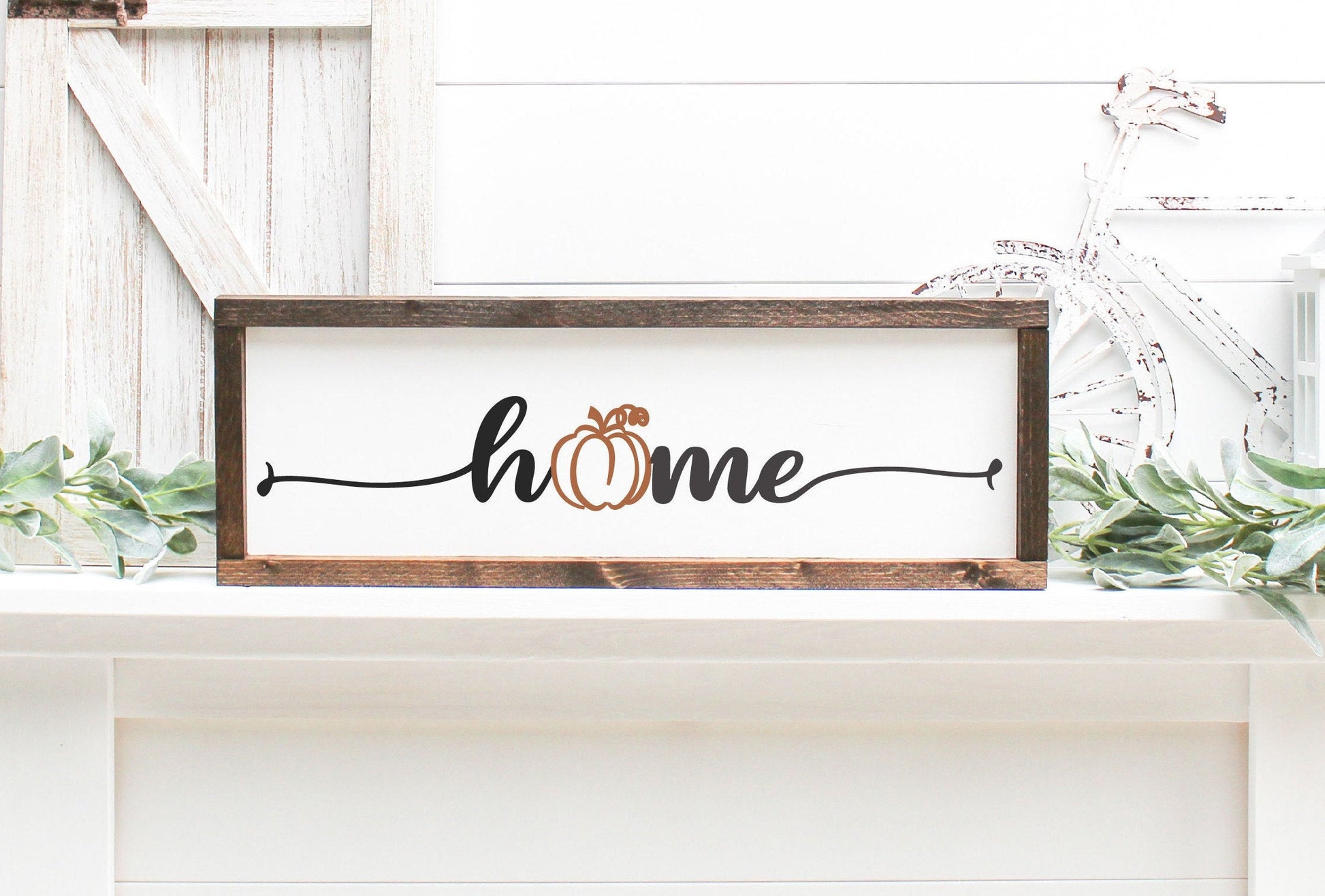 Pumpkin Home SVG, Pumpkin Home sign, hand lettered home SVG, Fall home Decor SVG, Pumpkin Decor Svg, modern farmhouse, Autumn decor