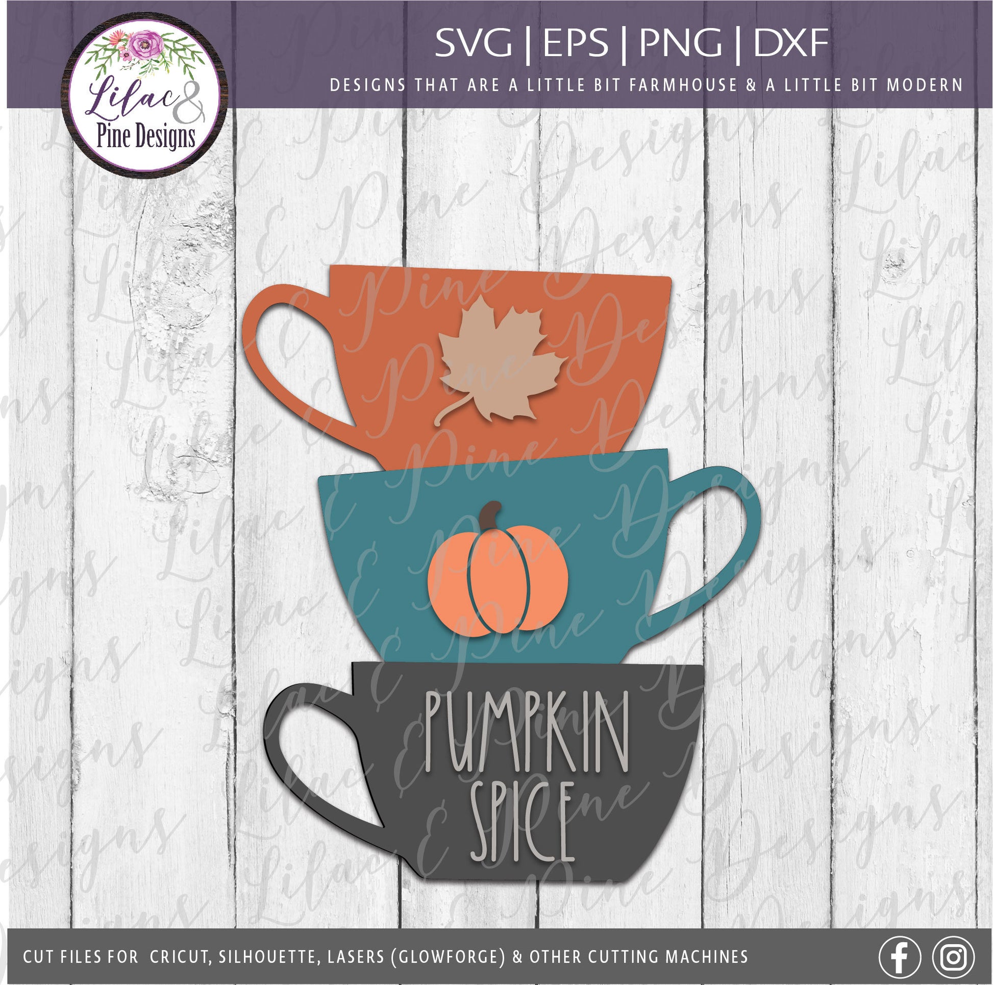 Pumpkin Spice SVG, Coffee cup SVG, Coffee lover SVG, Coffee bar decor, kitchen decor Svg, Fall Svg, Autumn Svg, modern farmhouse Svg