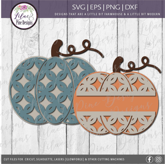 Patterned pumpkin bundle SVG, Fancy pumpkin SVG, Patterned Pumpkin SVG, Patterned Fall Svg, Pumpkin decor Svg, Glowforge laser file