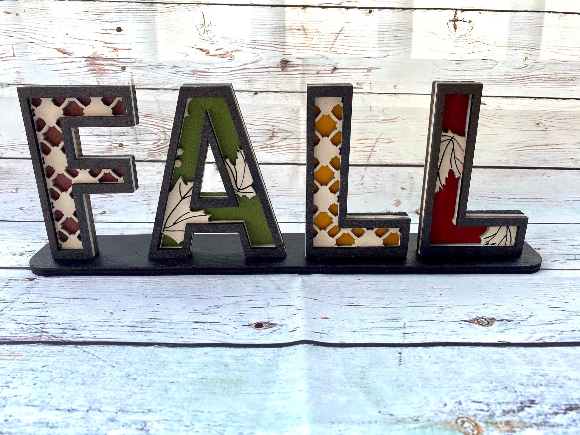 Fall sign SVG, Fall standing sign SVG, 3D Fall sign SVG, Fall home Decor Svg, modern farmhouse Svg, Autumn decor Svg, Glowforge laser file