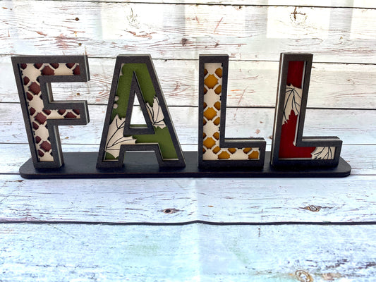 Fall sign SVG, Fall standing sign SVG, 3D Fall sign SVG, Fall home Decor Svg, modern farmhouse Svg, Autumn decor Svg, Glowforge laser file