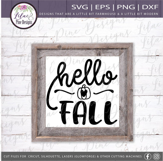 Fall SVG, Hello fall SVG, Fall Welcome SVG, Hello fall pumpkin Svg, Modern Farmhouse Svg, Fall decor, tiered tray sign file, Fall shirt Svg