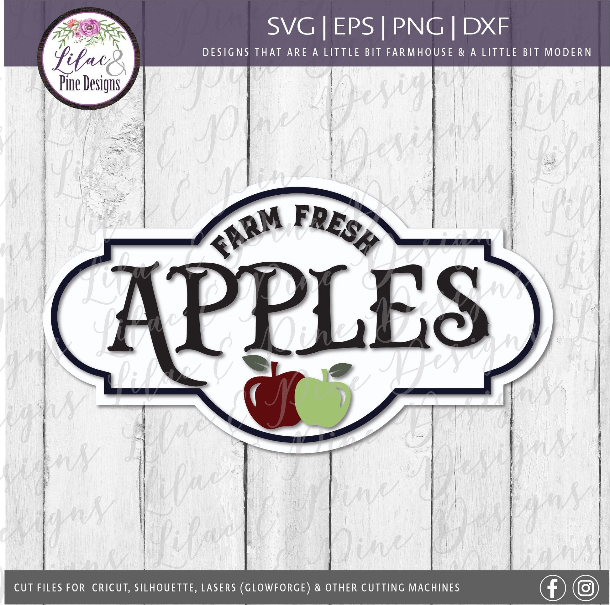 Apple SVG, Apple Orchard SVG, Farm Fresh Apples SVG, Fall Svg, Apple decor Svg, Apple Sign Svg, Modern Farmhouse Svg, Glowforge laser file