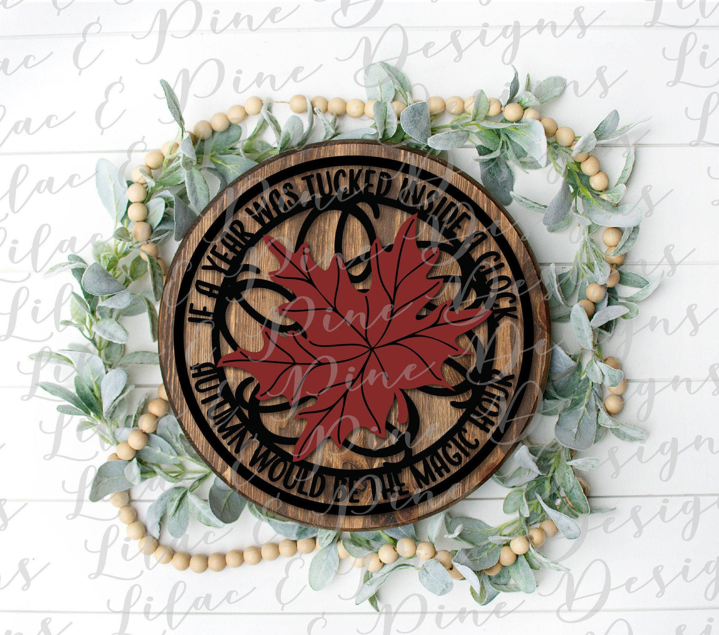 Autumn SVG, Autumn magic SVG, Autumn quote sign SVG, Fall door wreath Svg, Fall leaves Svg, Fall quote Svg, Autumn decor, Autumn round Svg