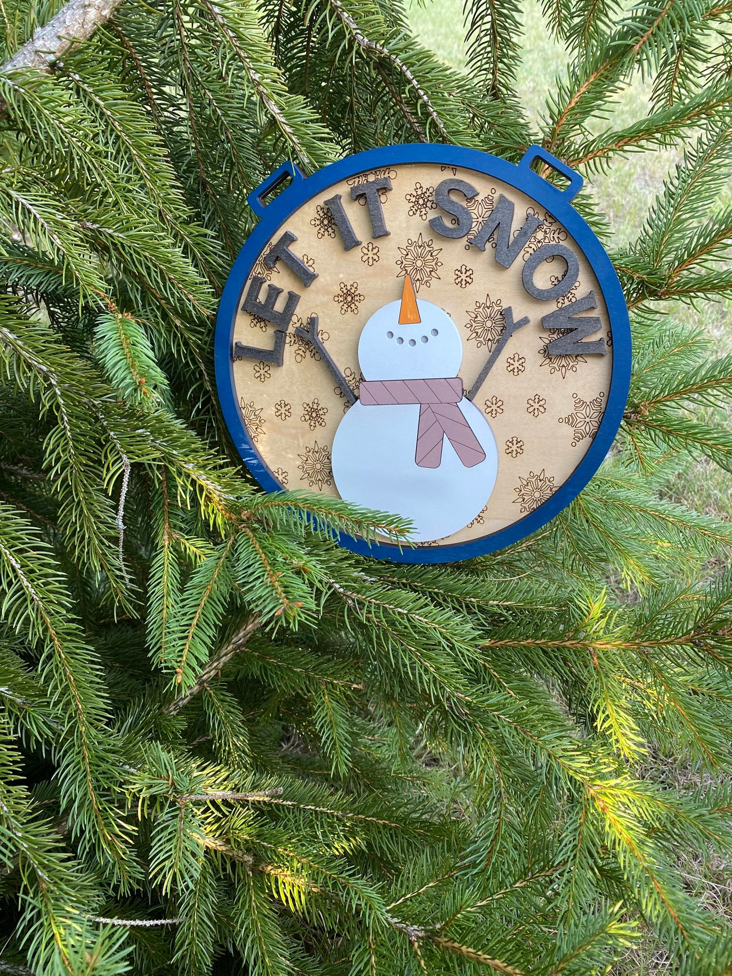 Let it Snow SVG, Snowman sign SVG, Christmas SVG, Winter Svg, Holiday decor, farmhouse Christmas Svg, Christmas sign Svg, laser cut file