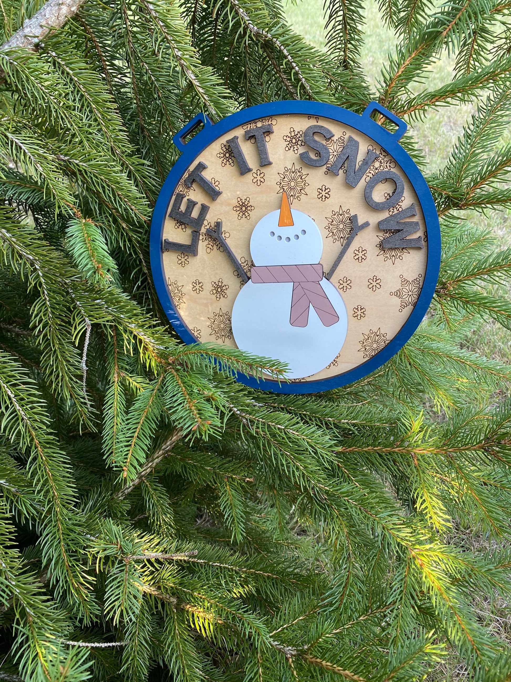 Let it Snow SVG, Snowman sign SVG, Christmas SVG, Winter Svg, Holiday decor, farmhouse Christmas Svg, Christmas sign Svg, laser cut file