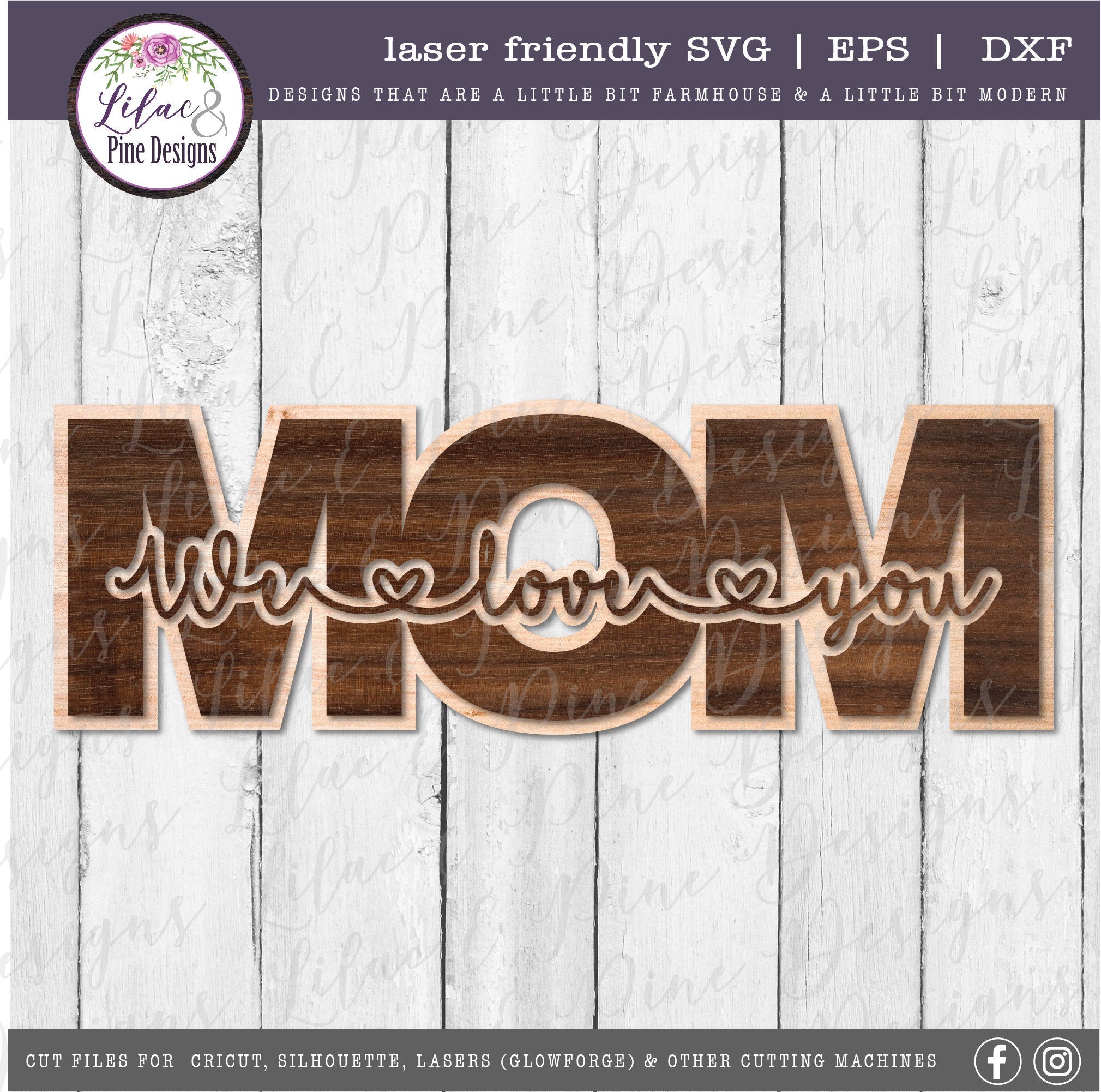 Mom We Love You to Pieces Svg Personalised Mothers Day Gift 