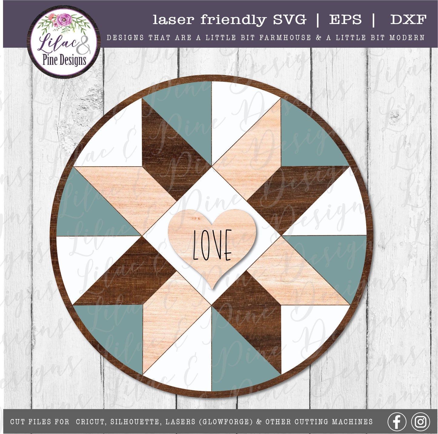 Barn Quilt interchangeable SVG, seasonal quilt sign, SVG, quilt decor SVG, farmhouse decor, mothers day svg, Glowforge Svg, laser cut file