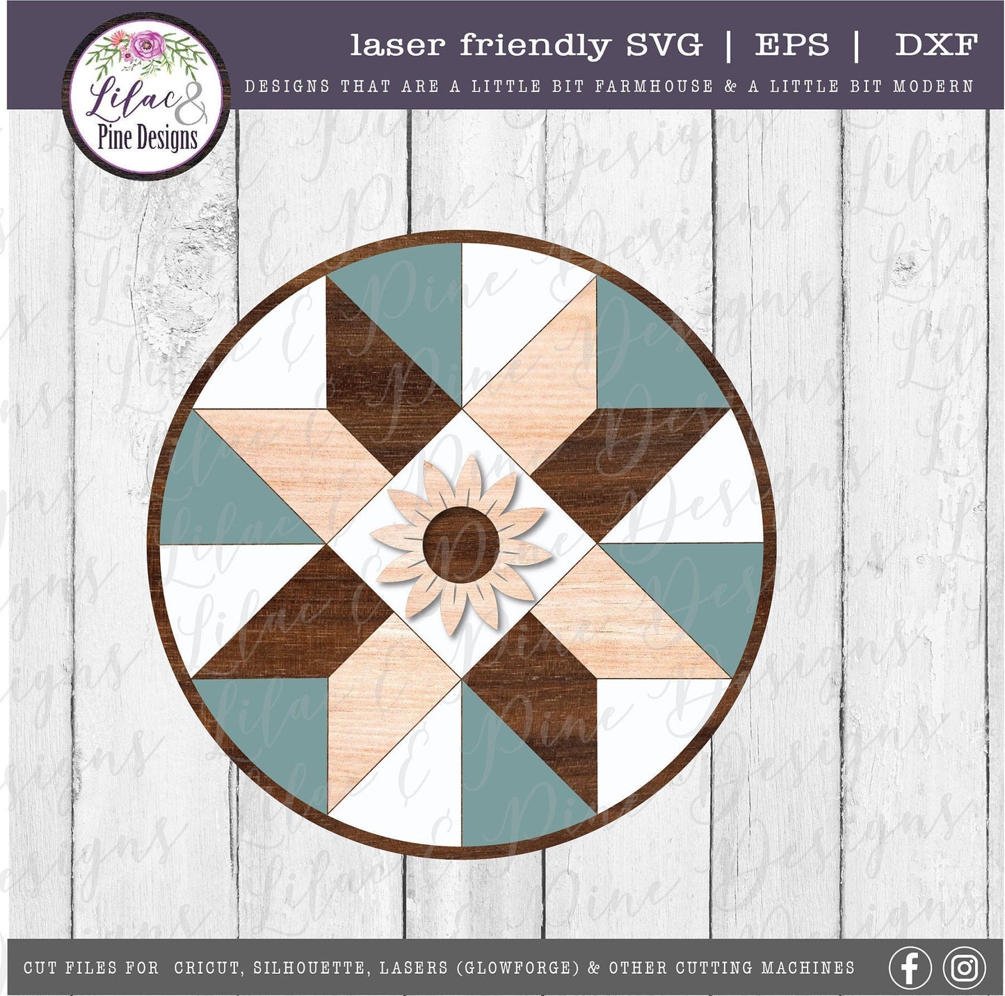 Barn Quilt interchangeable SVG, seasonal quilt sign, SVG, quilt decor SVG, farmhouse decor, mothers day svg, Glowforge Svg, laser cut file