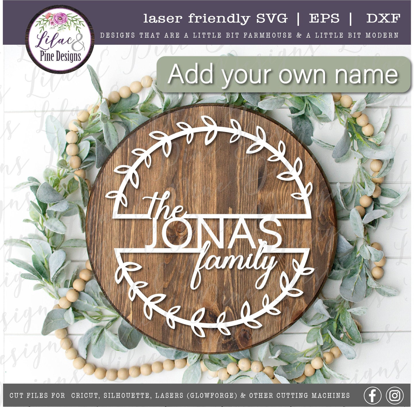 Personalized family sign Svg, Family name sign SVG, Personalized gift, Mother's Day Gift, home decor, Cricut, laser cut file, Glowforge SVG