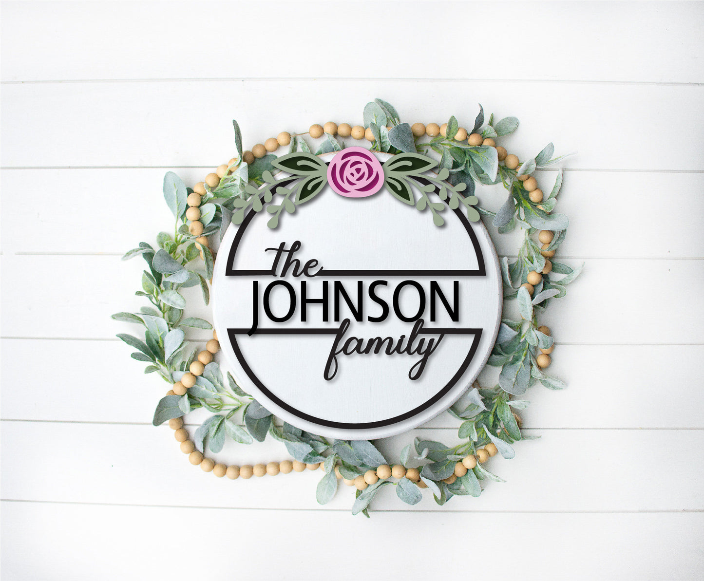 Personalized family sign, Wedding gift SVG, rose SVG, Personalized gift, Mother's Day Gift, home decor, Cricut, laser cut file, Glowforge