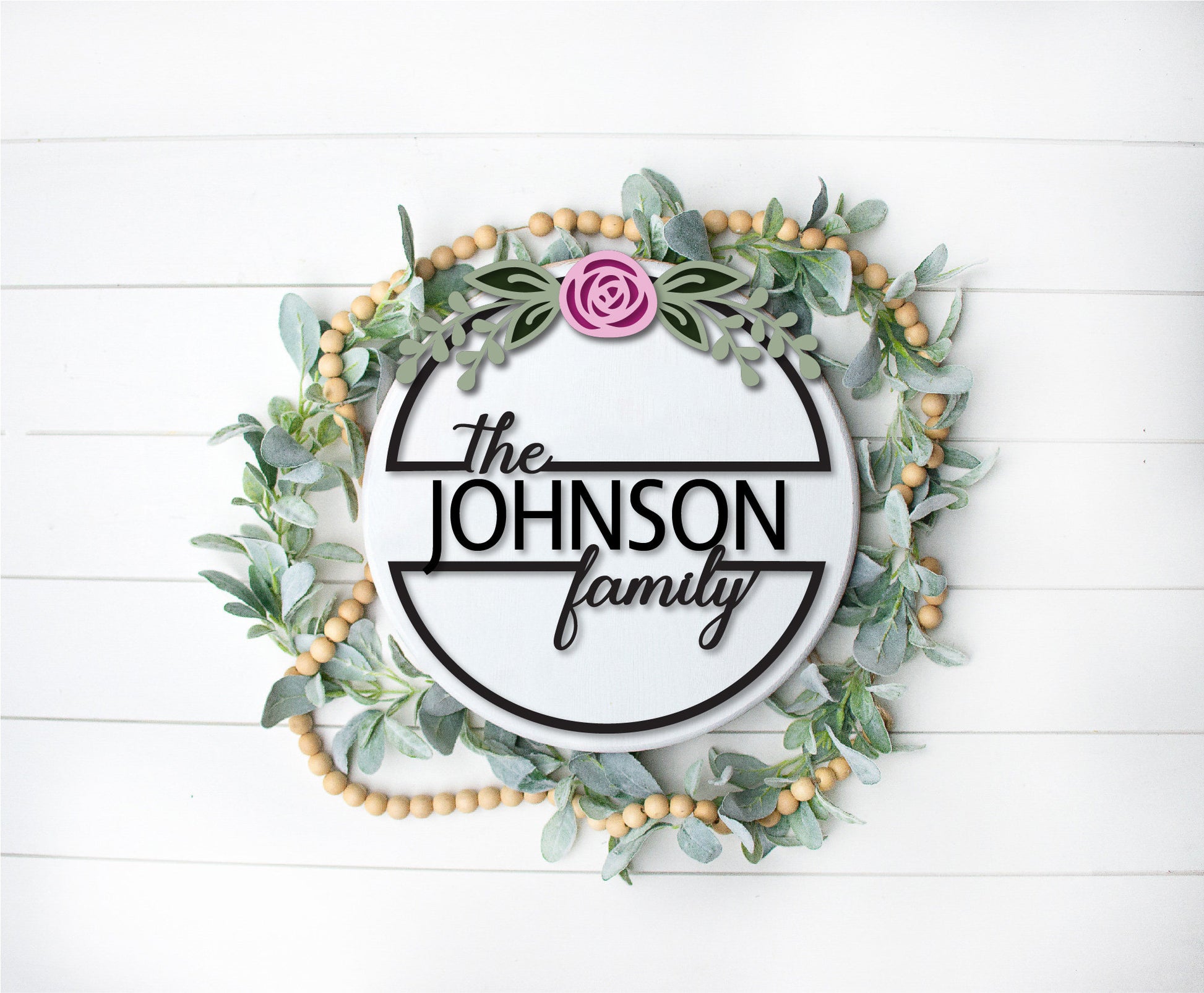 Personalized family sign, Wedding gift SVG, rose SVG, Personalized gift, Mother's Day Gift, home decor, Cricut, laser cut file, Glowforge