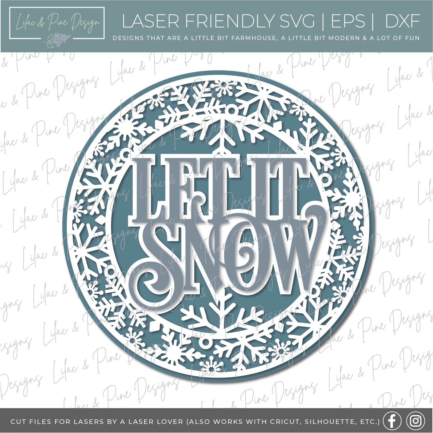 Let it snow sign bundle, Snowflake SVG, Snow welcome SVG, Winter welcome door hanger, Snow svg, winter decor, laser cut file, Glowforge SVG