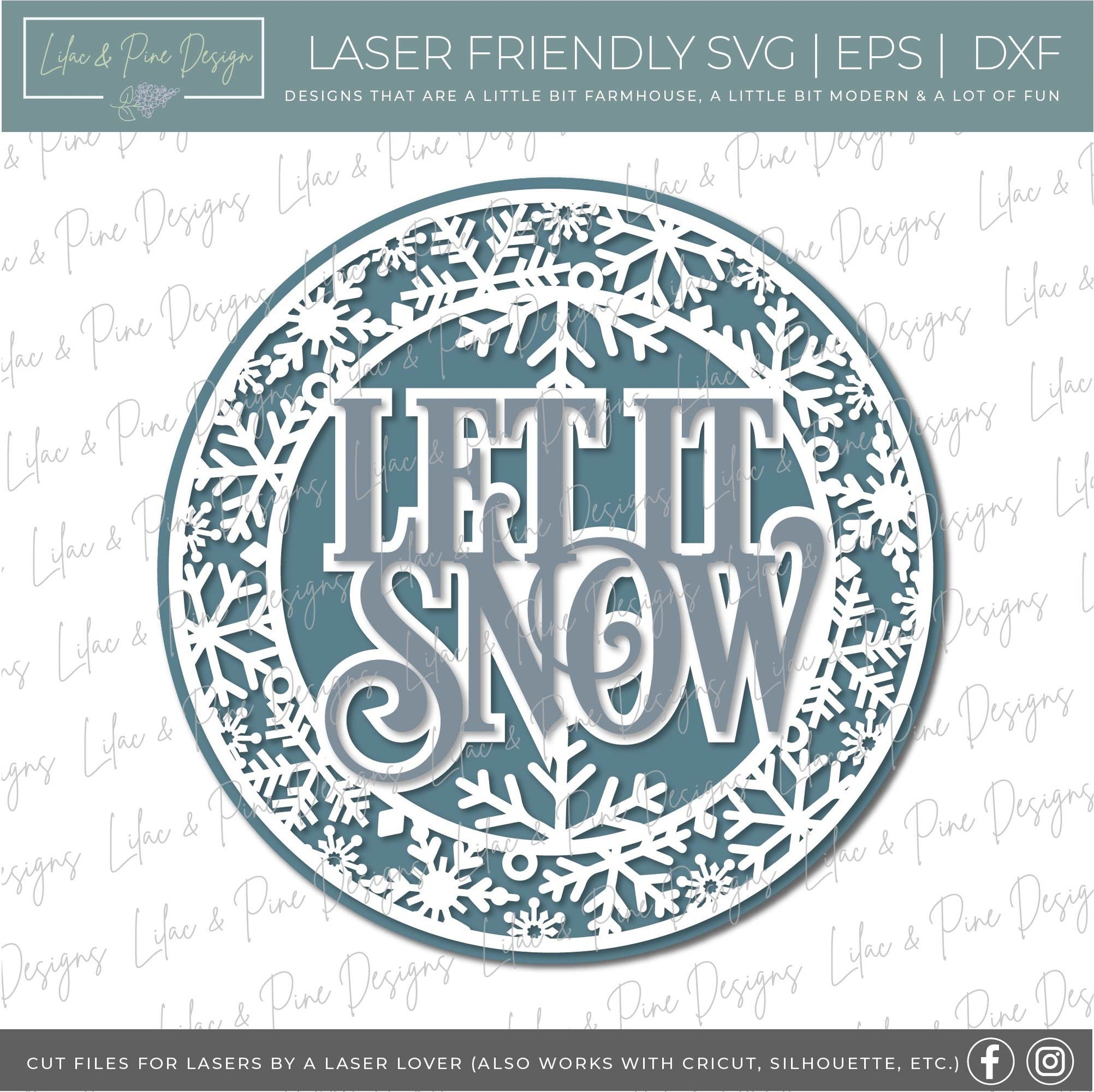 Let it snow sign bundle, Snowflake SVG, Snow welcome SVG, Winter welcome door hanger, Snow svg, winter decor, laser cut file, Glowforge SVG