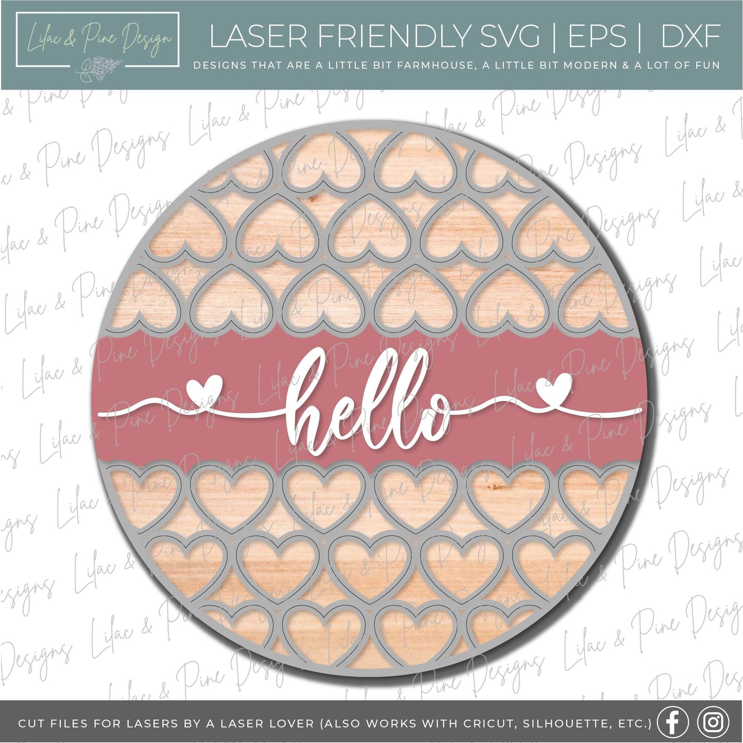 Valentines door hanger bundle, Valentines Day sign bundle SVG, Valentines laser file, hearts SVG, Glowforge files, laser cut file