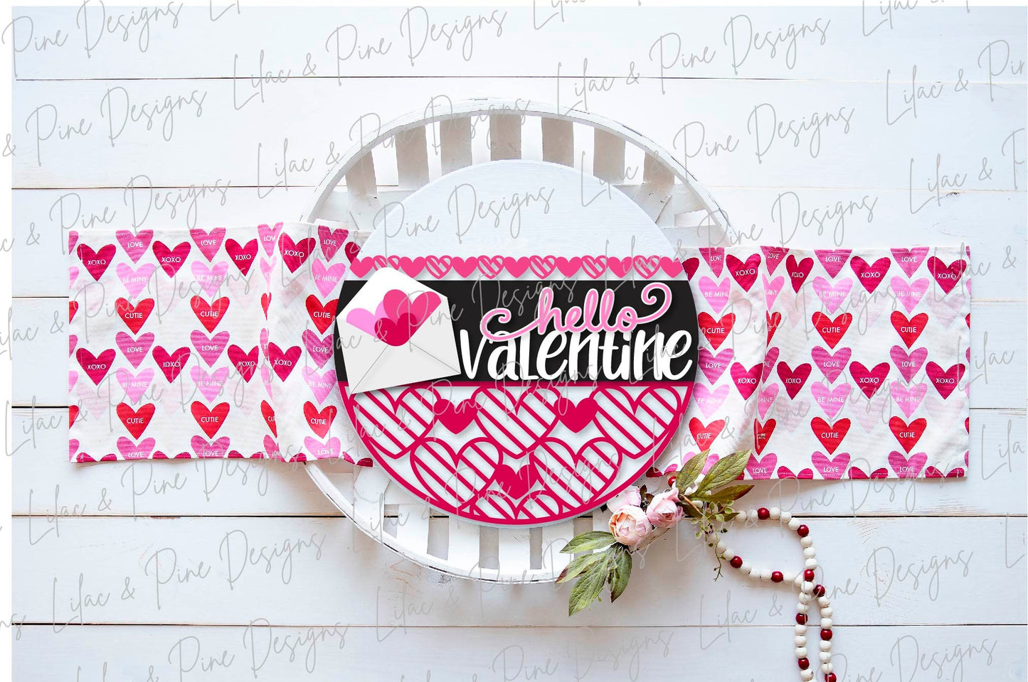 hello Valentine sign SVG, Valentine door hanger, Valentine envelope svg, heart SVG, Valentine door decor, Glowforge file, laser svg
