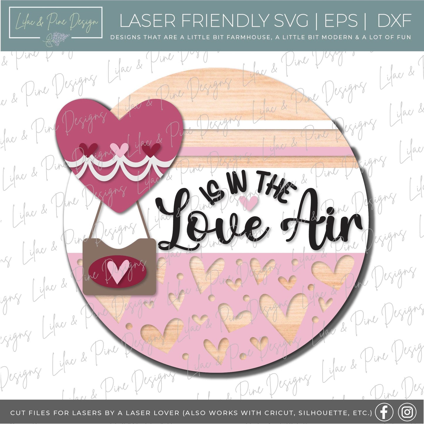Valentines door hanger bundle, Valentines Day sign bundle SVG, Valentines laser file, hearts SVG, Glowforge files, laser cut file
