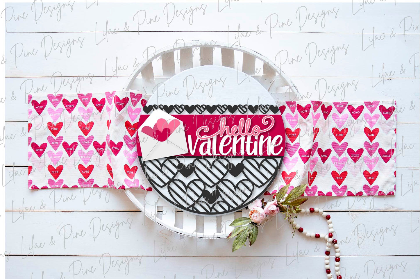 hello Valentine sign SVG, Valentine door hanger, Valentine envelope svg, heart SVG, Valentine door decor, Glowforge file, laser svg