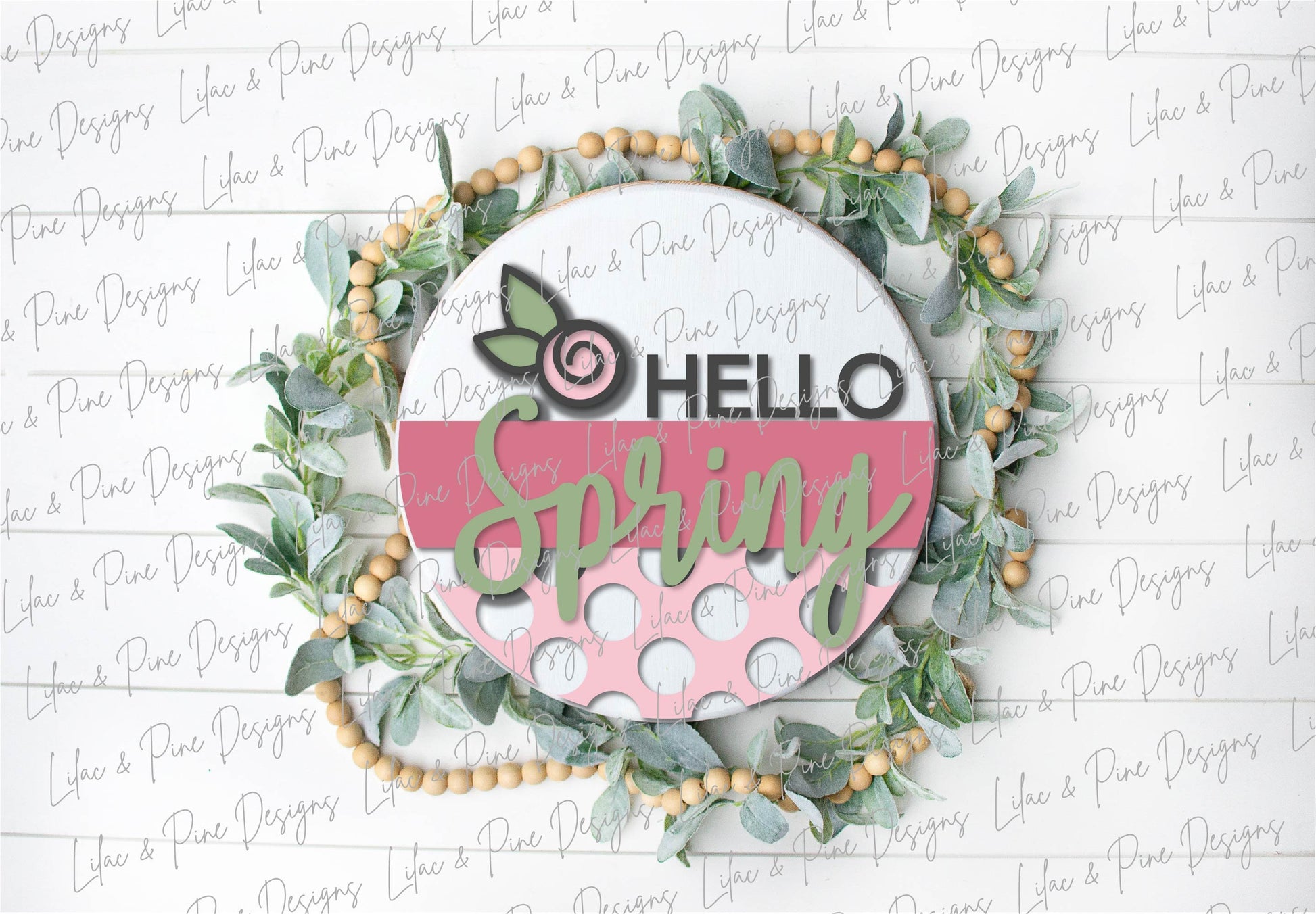 Spring welcome door hanger bundle, spring floral sign SVG, tulip svg, hello spring svg, daffodil laser file, Glowforge files, laser cut file