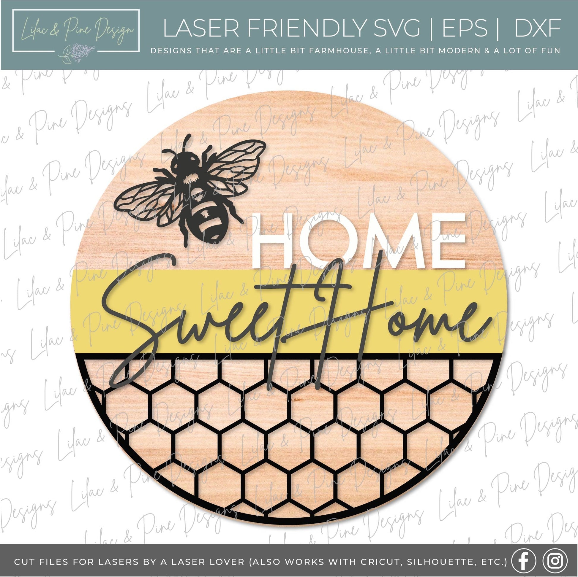 Summer Welcome door hanger bundle, Summer porch decor SVG, watermelon svg, bee svg, strawberry svg, Glowforge files, laser cut file