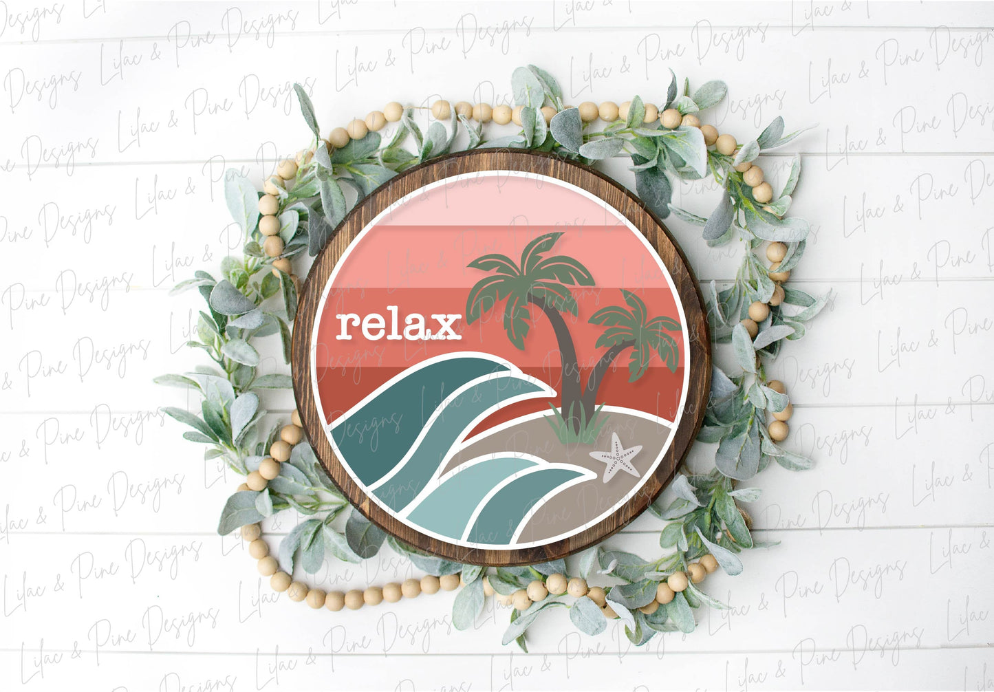 Beach House door hanger SVG, Summer welcome sign SVG, tropical svg, beach decor, Summer decor, palm tree svg, Glowforge Svg, laser cut file