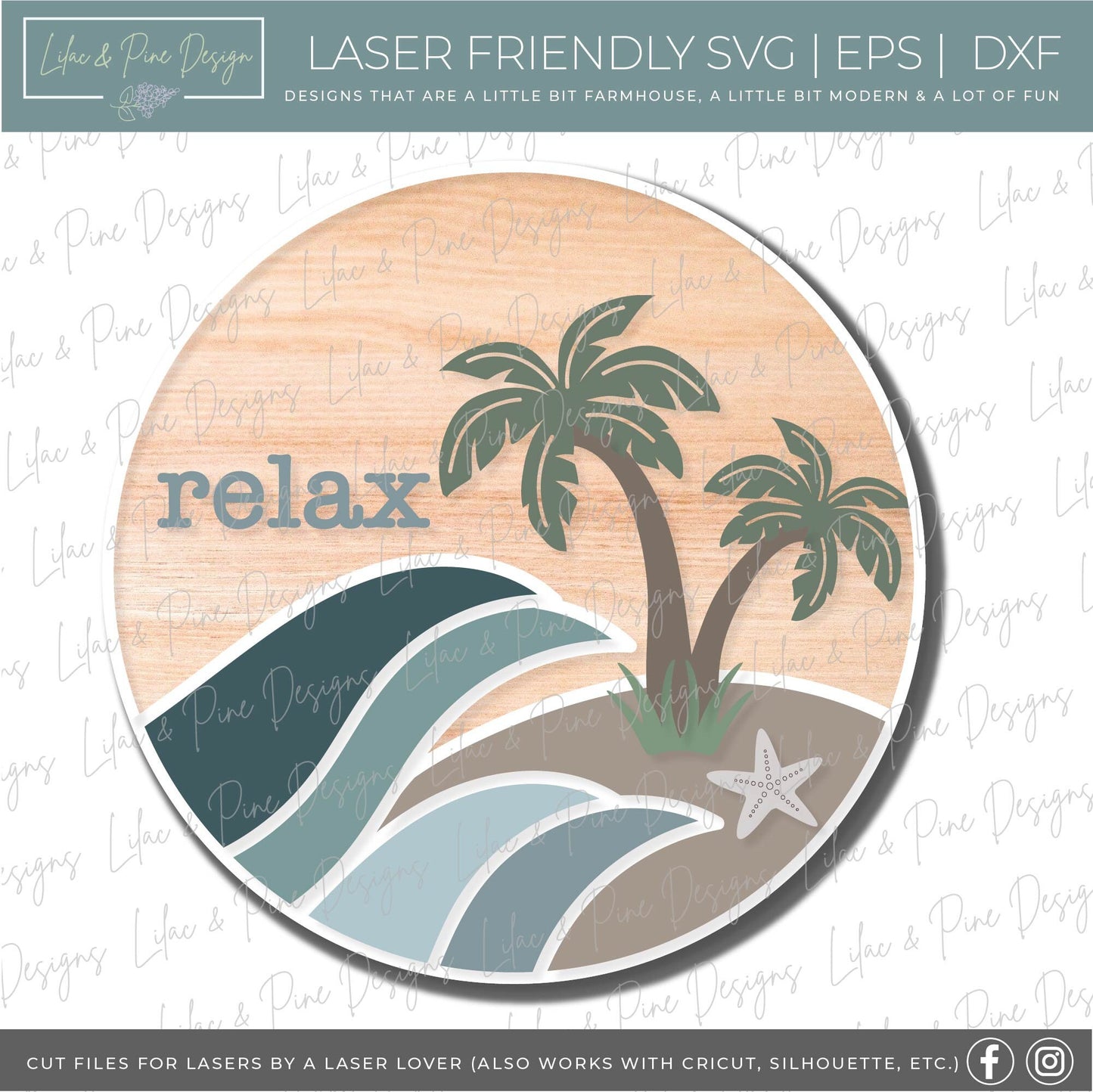 Beach House door hanger SVG, Summer welcome sign SVG, tropical svg, beach decor, Summer decor, palm tree svg, Glowforge Svg, laser cut file