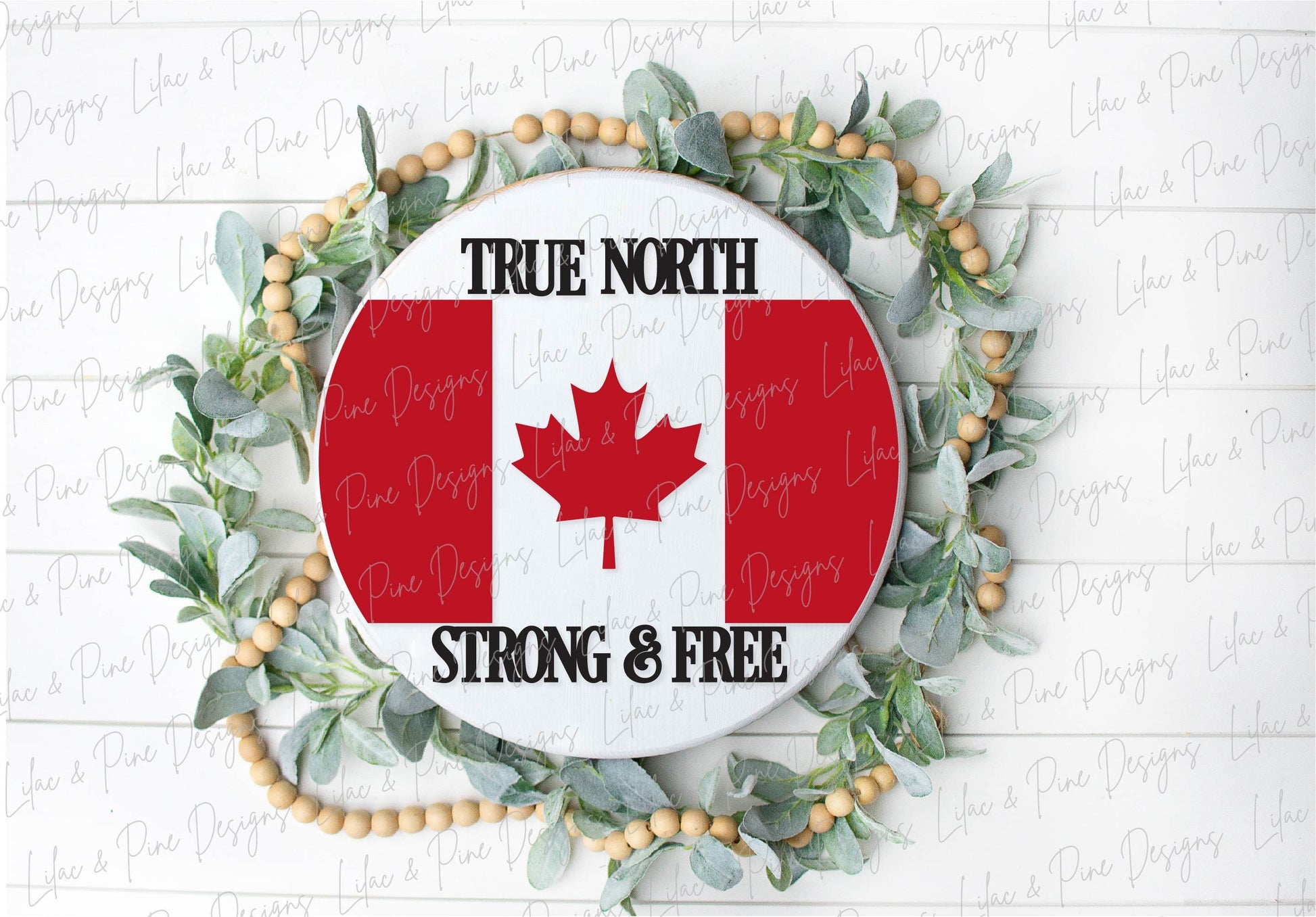 Canada Welcome sign SVG, Canada Day door hanger SVG, True North svg, porch sign svg, Canada flag svg, Glowforge SVG file, laser cut file