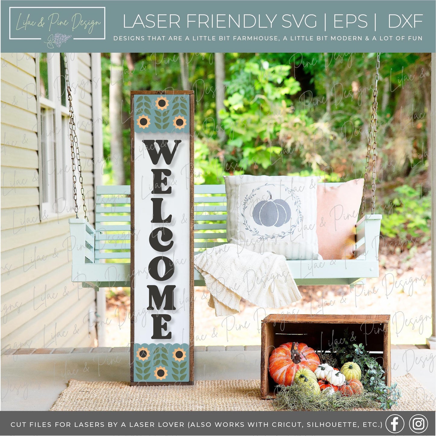 Fall welcome sign bundle, hello fall porch sign SVG, sign bundle, autumn SVG, fall sweater svg, fox svg, sunflower svg, Glowforge laser SVG