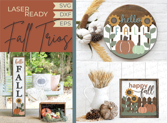 hello fall door hanger SVG, Fall welcome sign, fall porch sign svg, pumpkin patch SVG, sunflower sign svg, fall bundle, Glowforge laser SVG