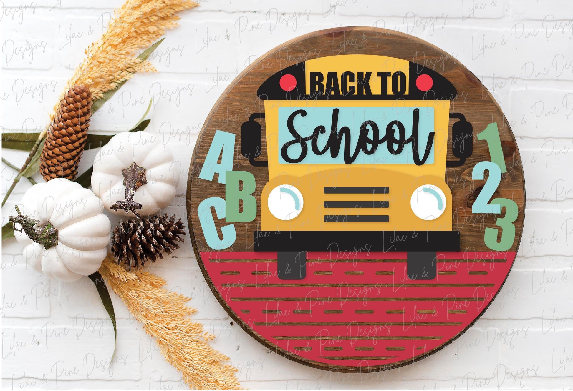 Back to School door hanger SVG, School welcome sign SVG, School Bus door hanger, classroom decor, school sign, Glowforge Svg, laser cut file