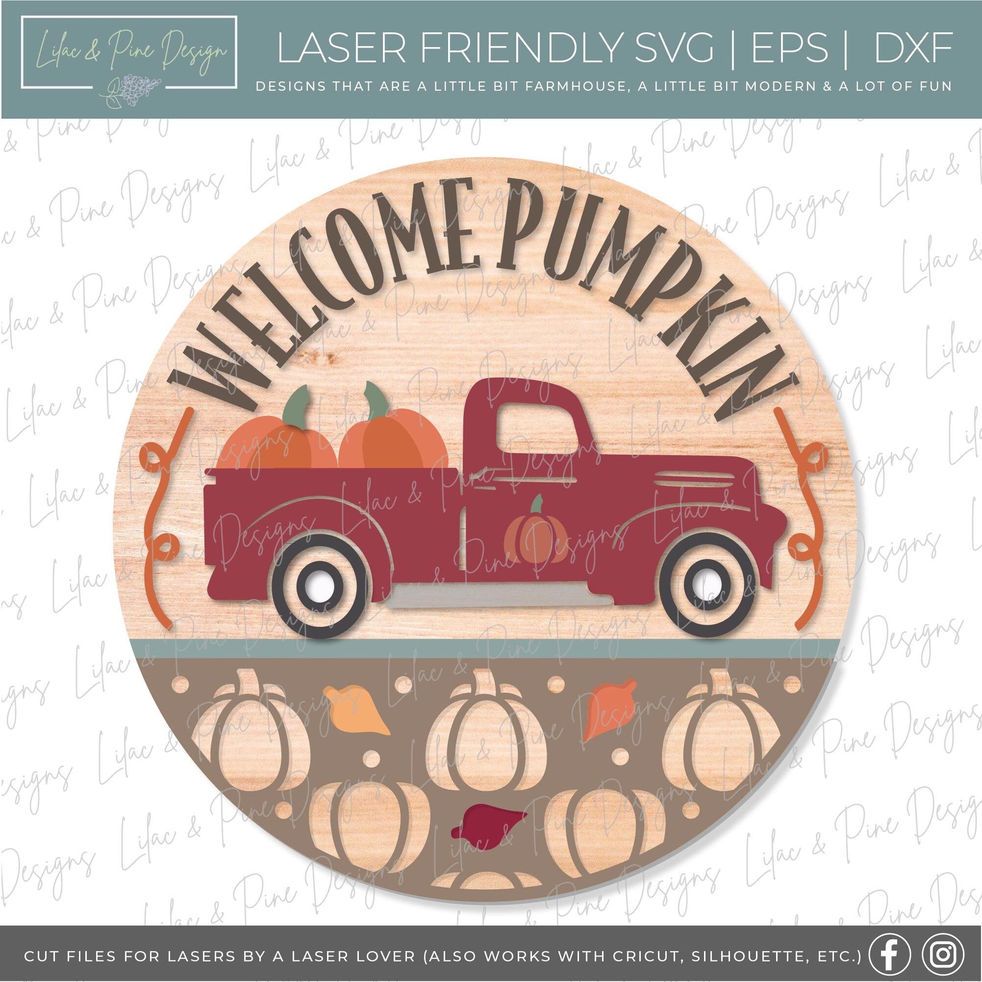 Fall welcome sign bundle, fall door hanger bundle SVG, apple SVG, scarecrow svg, tractor svg, truck svg, fall decor svg, Glowforge laser SVG