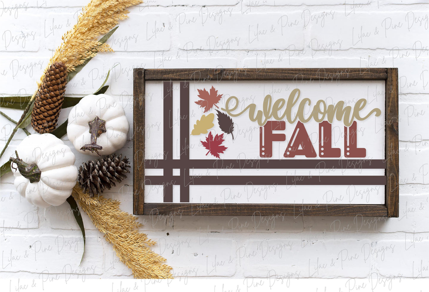 Welcome Fall sign svg, Autumn sign, fall leaves sign SVG, farmhouse svg, fall laser svg, fall home decor SVG, Glowforge SVG, laser cut file