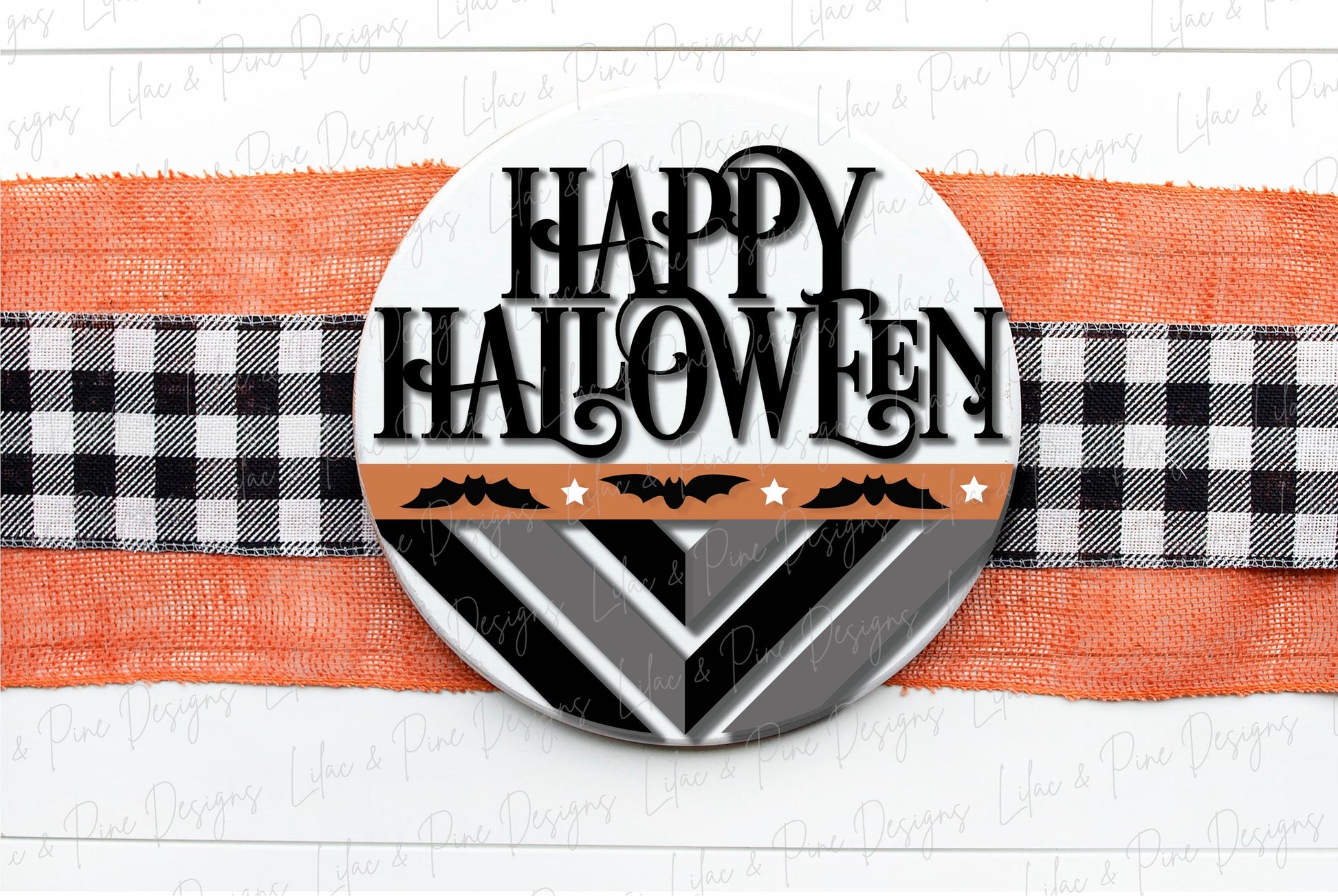 Happy Halloween door hanger SVG, Boho bat door hanger, Boho welcome sign SVG, Halloween welcome sign, Halloween decor, Glowforge laser SVG