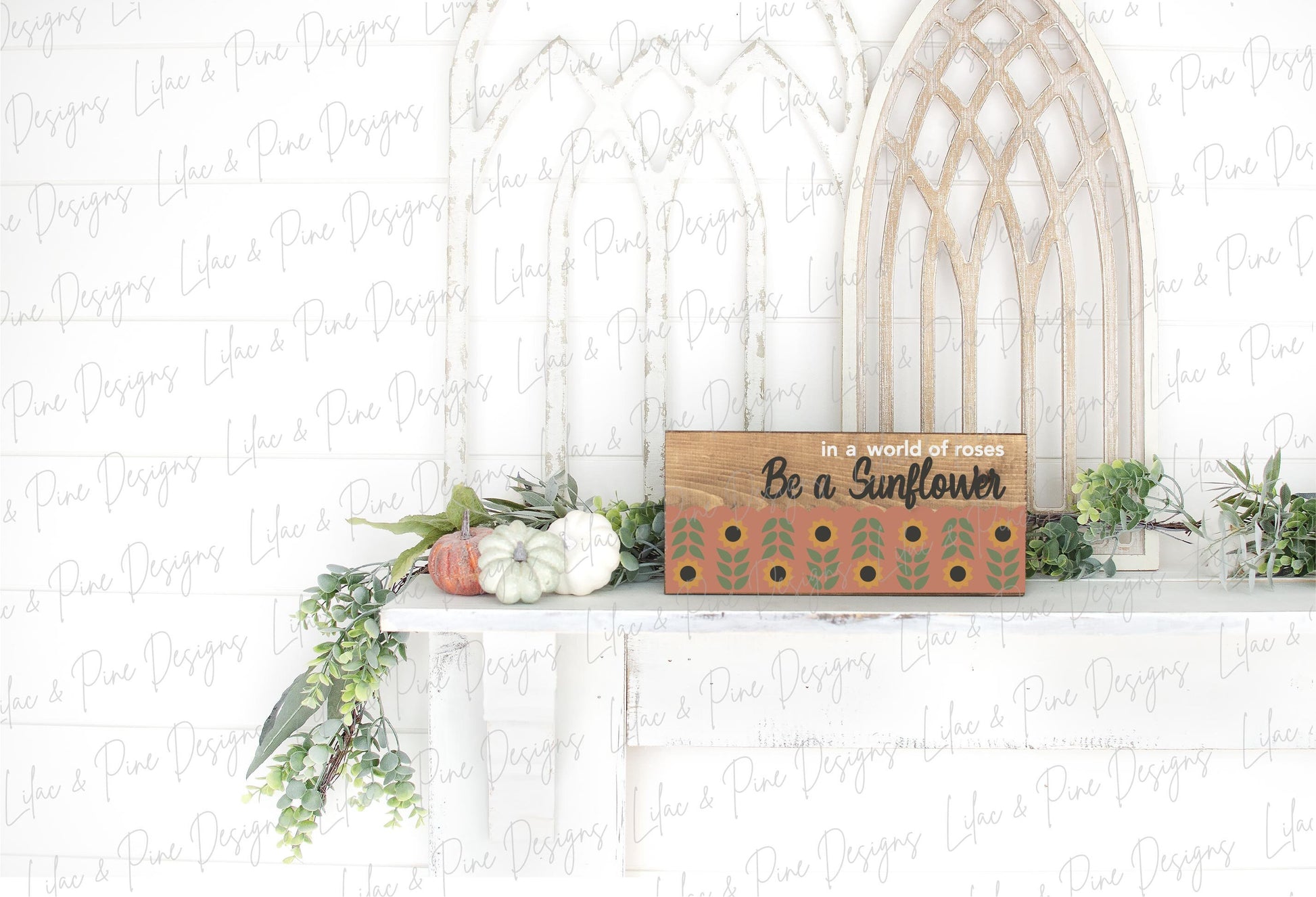 In a World of Roses be a Sunflower sign SVG, fall sign SVG, sunflower decor svg, sunflower quote svg, Glowforge SVG, laser cut file